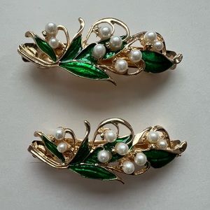 💫Lily of the Valley Floral Hair Barrettes
